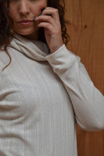 Pull ELEA - Pull fin beige maille ajourée