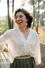 Blouse bohème Anna - broderie anglaise