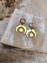 Boucles d'oreilles ASTRA - acier inoxydable doré