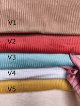 Sac bandoulière Teddy personnalisable - velours côtelé coton