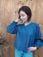 Blouse Loïs - denim bleu