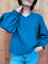 Blouse Loïs - denim bleu