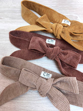 Ceinture Nomade Ocre — Ceinture fine à nouer en velours côtelé