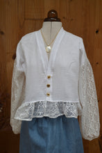 Blouse blanche bohème Jeanne - précommande - fabriquée en France