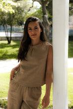 Top Lina 100% lin - couleur Mocha