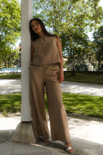Pantalon Lina 100% lin Mocha Mousse