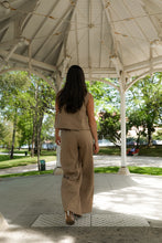 Pantalon Lina 100% lin Mocha Mousse