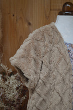 Gilet long sans manches Camille - fausse fourrure