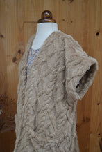 Gilet long sans manches Camille - fausse fourrure