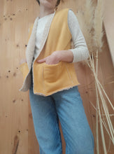 Gilet sans manches Luna - Ocre & beige