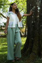 Pantalon Lina 100% lin Sur mesure - Vert sauge