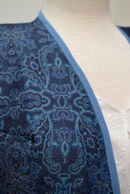 Gilet jean réversible Nora - motif cachemire