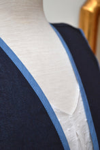 Gilet jean réversible Nora - motif cachemire