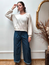Pull Sève Beige — Pull femme en maille ajourée de coton
