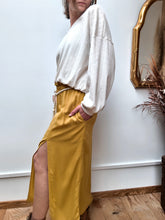 Jupe Ambre — Jupe longue fluide ocre