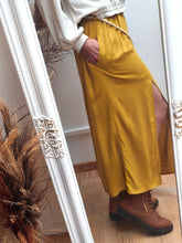 Jupe Ambre — Jupe longue fluide ocre