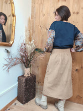 Jupe longue Elie - jupe portefeuille velours