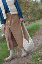 Jupe longue Elie - jupe portefeuille velours