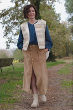 Jupe longue Elie - jupe portefeuille velours