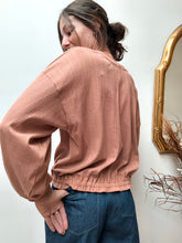 Pull Sève Argile — Pull femme en maille ajourée de coton