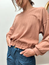 Pull Sève Argile — Pull femme en maille ajourée de coton