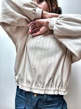 Pull Sève Beige — Pull femme en maille ajourée de coton