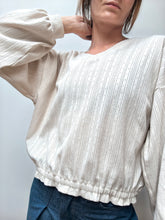 Pull Sève Beige — Pull femme en maille ajourée de coton