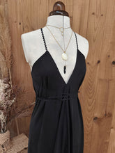 Robe longue noire Amalia