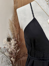 Robe longue noire Amalia