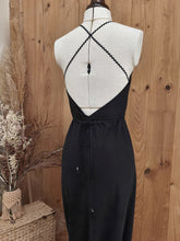 Robe longue noire Amalia