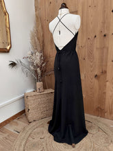 Robe longue noire Amalia