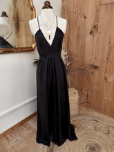Robe longue noire Amalia