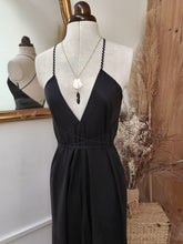 Robe longue noire Amalia