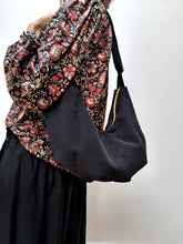 Sac Éclipse — Sac lune noir en suédine