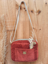 Sac bandoulière Teddy personnalisable - velours côtelé coton