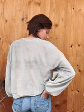 Sweat Sacha - velours Lagon