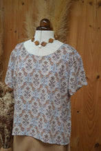 T-shirt Mila motif cachemire - fabriqué en France