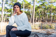 Sweat maille torsade écru - EMILIO