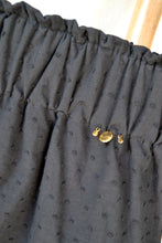 Jupe courte EMMA noire - coton & dentelle