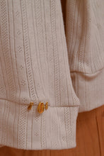 Pull ELEA - Pull fin beige maille ajourée