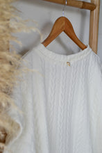 Sweat torsades EMIL - sweat manches courtes écru