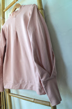 Sweat bohème coton bio - sweatshirt EMMA vieux rose