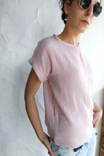 Tee-shirt bohème EMEE - gaze de coton rose