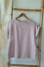 Tee-shirt bohème EMEE - gaze de coton rose