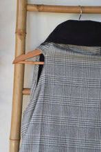 Veste réversible Prince de galles noir et argent- veste femme EMILIA